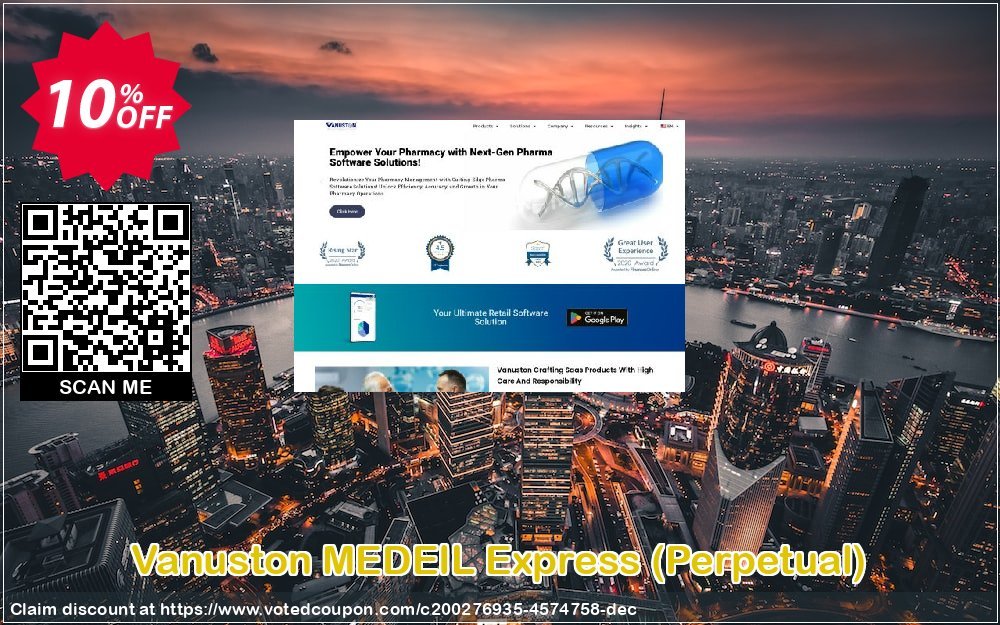 Vanuston MEDEIL Express, Perpetual  Coupon, discount MEDEIL-EXP-Perpetual License Special promotions code 2023. Promotion: Special promotions code of MEDEIL-EXP-Perpetual License 2023
