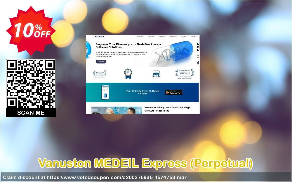 Vanuston MEDEIL Express, Perpetual  Coupon Code May 2024, 10% OFF - VotedCoupon