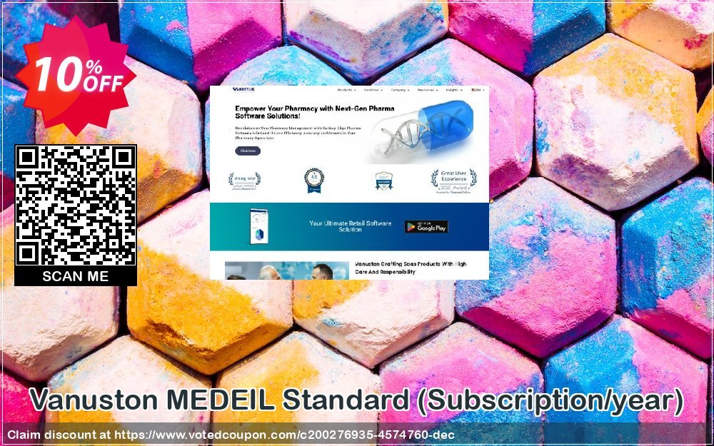 Vanuston MEDEIL Standard, Subscription/year  Coupon, discount MEDEIL-STD-Subscription License/year Awesome deals code 2023. Promotion: Awesome deals code of MEDEIL-STD-Subscription License/year 2023