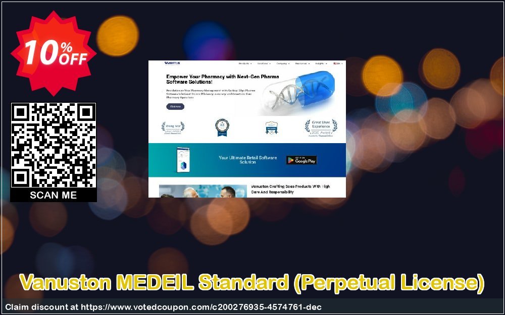 Vanuston MEDEIL Standard, Perpetual Plan  Coupon, discount MEDEIL-STD-Perpetual License Wonderful offer code 2023. Promotion: Wonderful offer code of MEDEIL-STD-Perpetual License 2023
