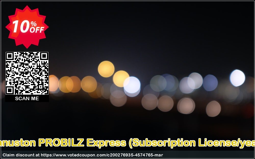 Vanuston PROBILZ Express, Subscription Plan/year  Coupon Code Apr 2024, 10% OFF - VotedCoupon