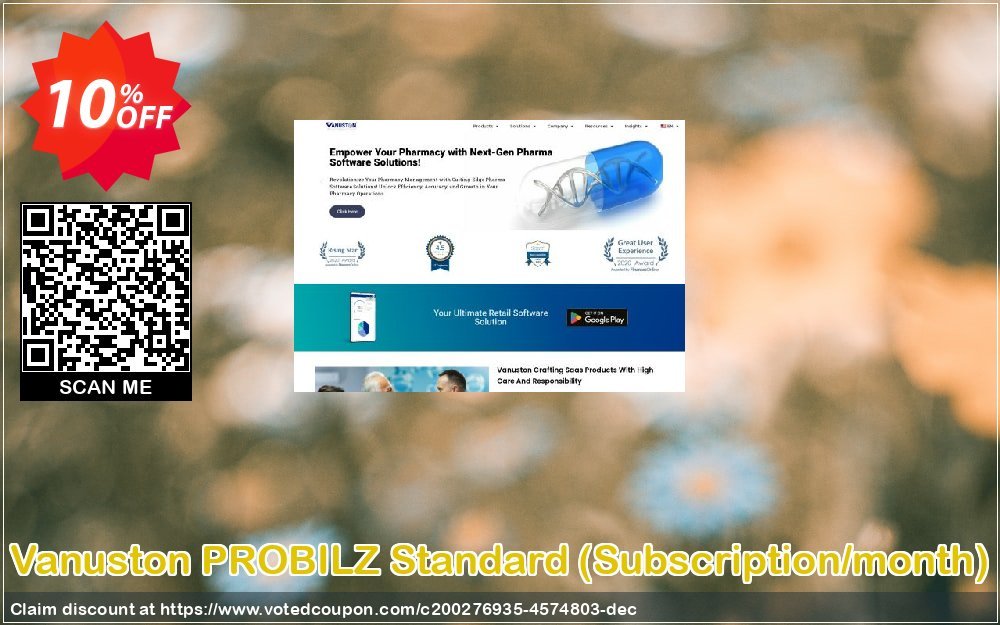Vanuston PROBILZ Standard, Subscription/month  Coupon, discount PROBILZ-STD-Subscription License/month Hottest offer code 2023. Promotion: Hottest offer code of PROBILZ-STD-Subscription License/month 2023
