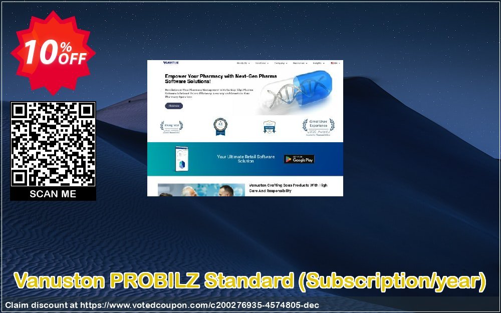 Vanuston PROBILZ Standard, Subscription/year  Coupon, discount PROBILZ-STD-Subscription License/year Exclusive promo code 2023. Promotion: Exclusive promo code of PROBILZ-STD-Subscription License/year 2023