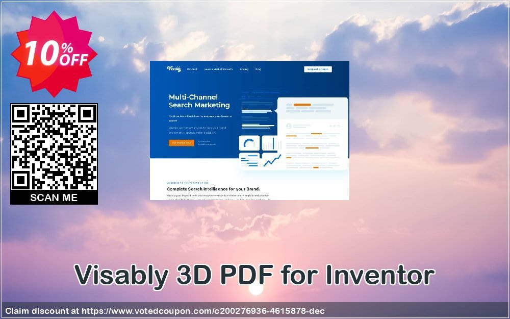 Visably 3D PDF for Inventor Coupon, discount 3D PDF for Inventor Fearsome sales code 2023. Promotion: Fearsome sales code of 3D PDF for Inventor 2023