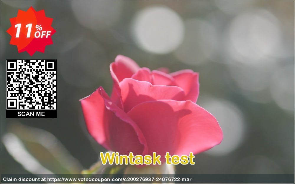 Wintask test Coupon, discount Wintask test Awesome discount code 2024. Promotion: Awesome discount code of Wintask test 2024