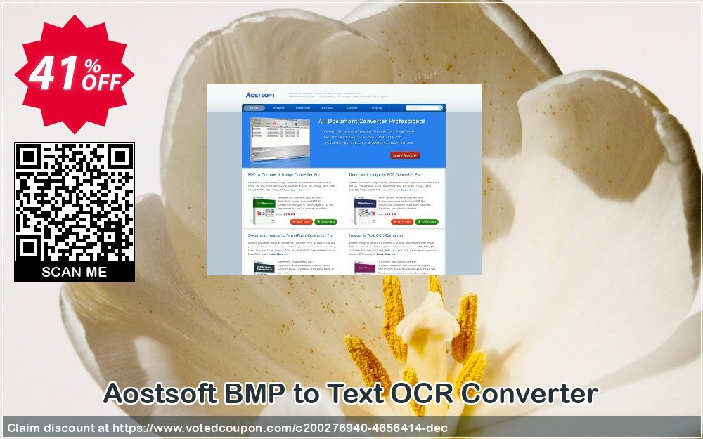 Aostsoft BMP to Text OCR Converter Coupon, discount Aostsoft BMP to Text OCR Converter Staggering sales code 2024. Promotion: Staggering sales code of Aostsoft BMP to Text OCR Converter 2024