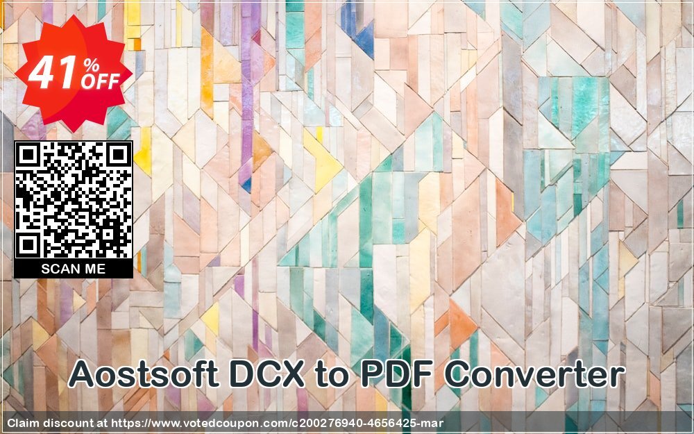 Aostsoft DCX to PDF Converter Coupon, discount Aostsoft DCX to PDF Converter Awful promo code 2024. Promotion: Awful promo code of Aostsoft DCX to PDF Converter 2024