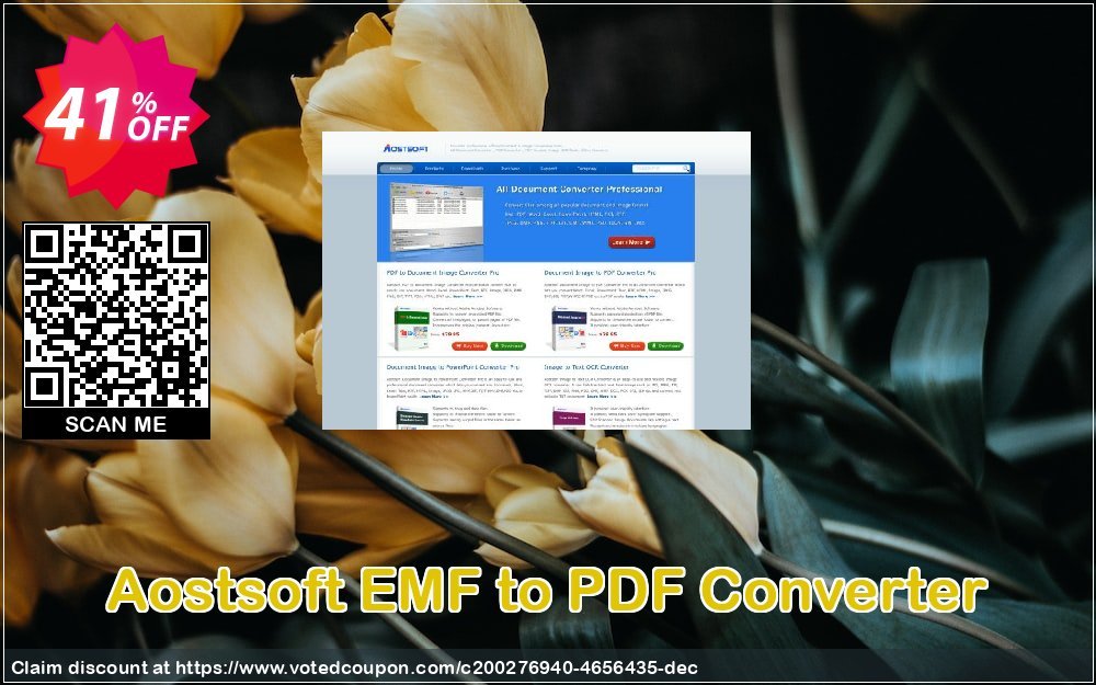 Aostsoft EMF to PDF Converter Coupon, discount Aostsoft EMF to PDF Converter Amazing sales code 2024. Promotion: Amazing sales code of Aostsoft EMF to PDF Converter 2024
