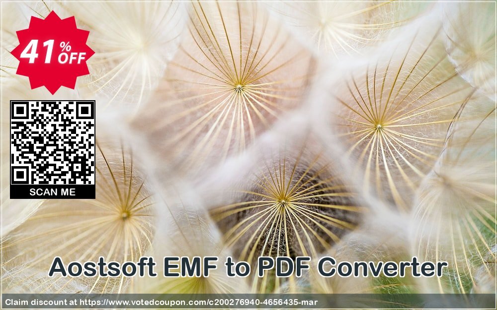 Aostsoft EMF to PDF Converter Coupon Code Apr 2024, 41% OFF - VotedCoupon