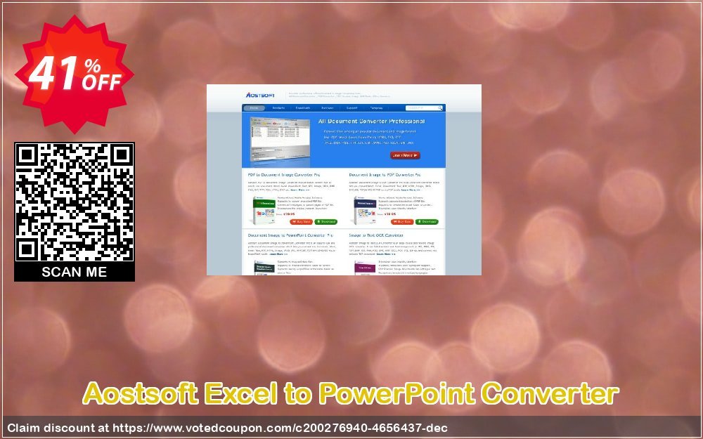 Aostsoft Excel to PowerPoint Converter Coupon, discount Aostsoft Excel to PowerPoint Converter Staggering offer code 2023. Promotion: Staggering offer code of Aostsoft Excel to PowerPoint Converter 2023