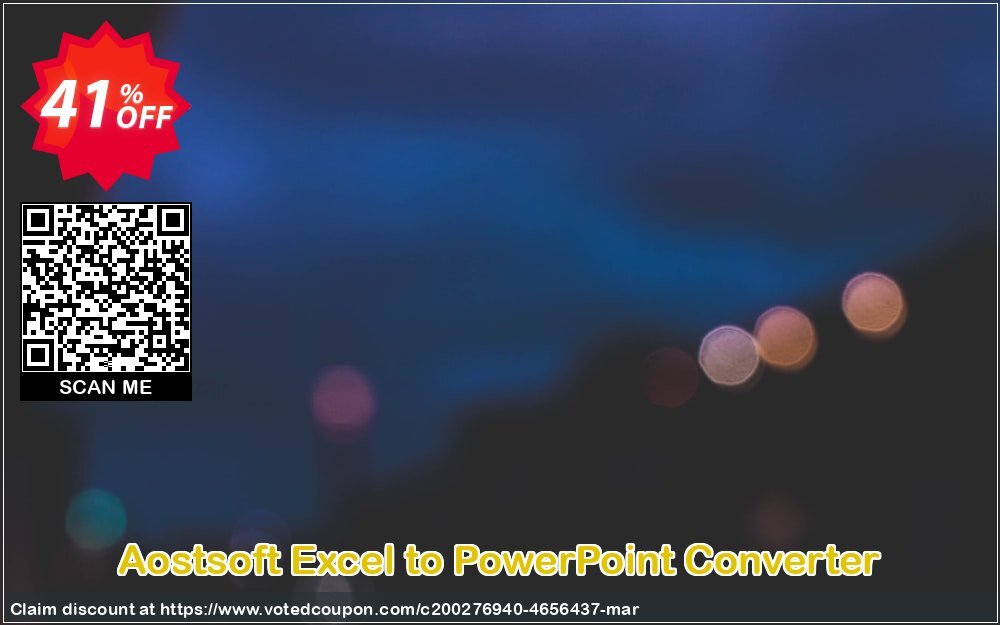 Aostsoft Excel to PowerPoint Converter Coupon Code Apr 2024, 41% OFF - VotedCoupon