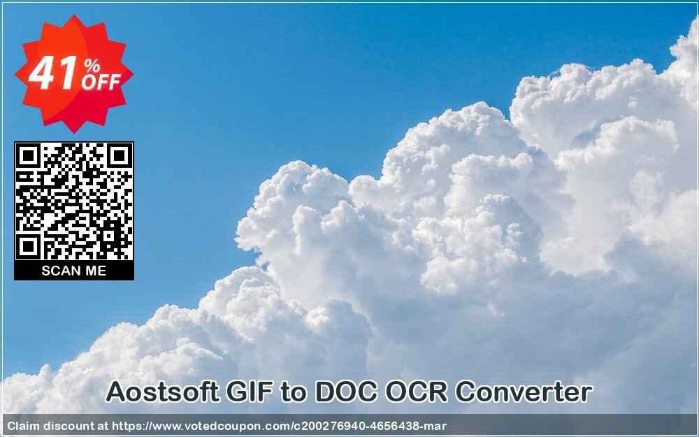 Aostsoft GIF to DOC OCR Converter Coupon Code Apr 2024, 41% OFF - VotedCoupon