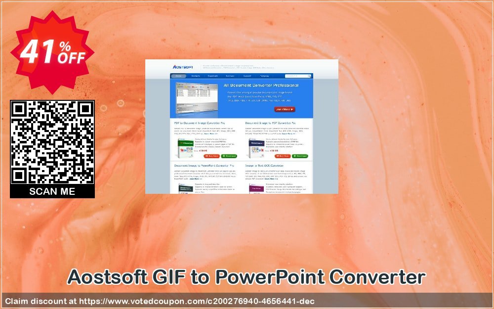 Aostsoft GIF to PowerPoint Converter Coupon, discount Aostsoft GIF to PowerPoint Converter Formidable promotions code 2023. Promotion: Formidable promotions code of Aostsoft GIF to PowerPoint Converter 2023