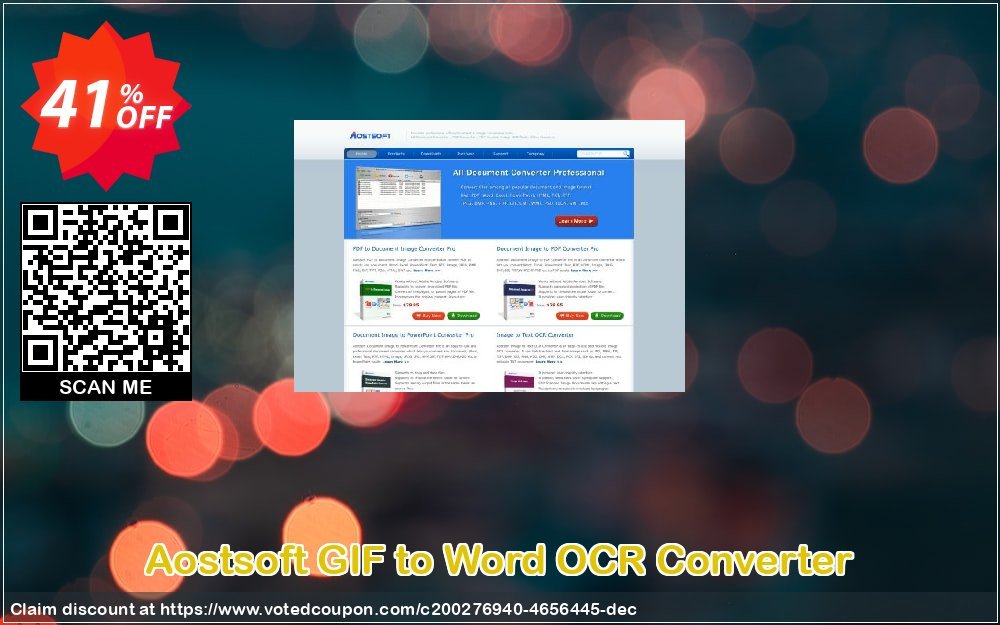 Aostsoft GIF to Word OCR Converter Coupon, discount Aostsoft GIF to Word OCR Converter Marvelous discount code 2024. Promotion: Marvelous discount code of Aostsoft GIF to Word OCR Converter 2024
