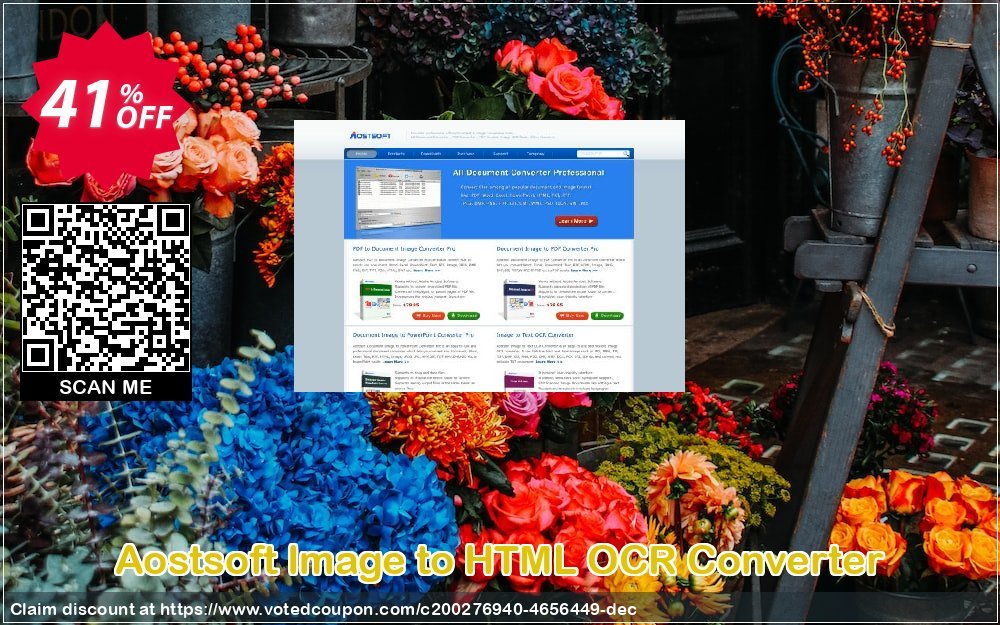 Aostsoft Image to HTML OCR Converter Coupon, discount Aostsoft Image to HTML OCR Converter Amazing sales code 2024. Promotion: Amazing sales code of Aostsoft Image to HTML OCR Converter 2024