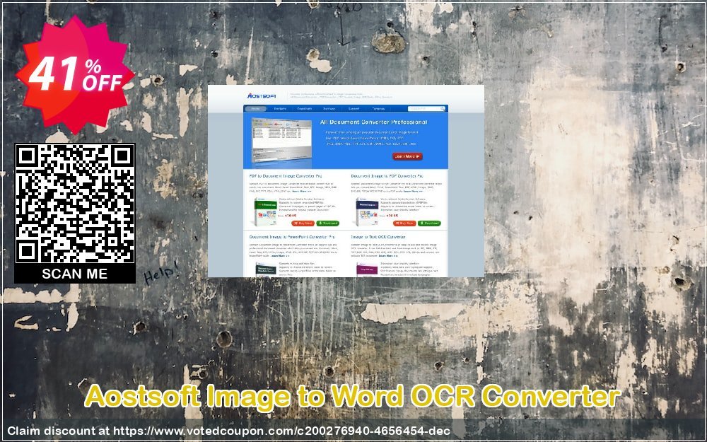 Aostsoft Image to Word OCR Converter Coupon, discount Aostsoft Image to Word OCR Converter Special discounts code 2024. Promotion: Special discounts code of Aostsoft Image to Word OCR Converter 2024