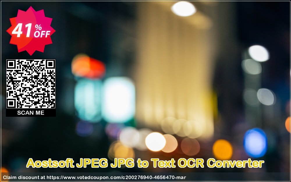 Aostsoft JPEG JPG to Text OCR Converter Coupon Code Jun 2024, 41% OFF - VotedCoupon