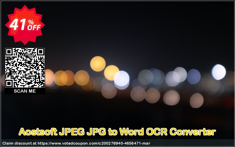 Aostsoft JPEG JPG to Word OCR Converter Coupon Code Apr 2024, 41% OFF - VotedCoupon