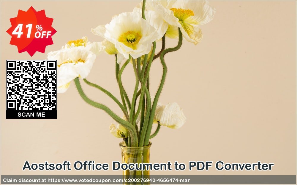 Aostsoft Office Document to PDF Converter Coupon Code May 2024, 41% OFF - VotedCoupon