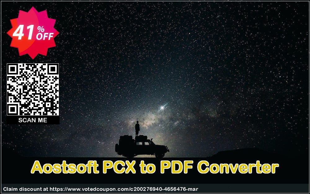 Aostsoft PCX to PDF Converter Coupon, discount Aostsoft PCX to PDF Converter Hottest promotions code 2024. Promotion: Hottest promotions code of Aostsoft PCX to PDF Converter 2024