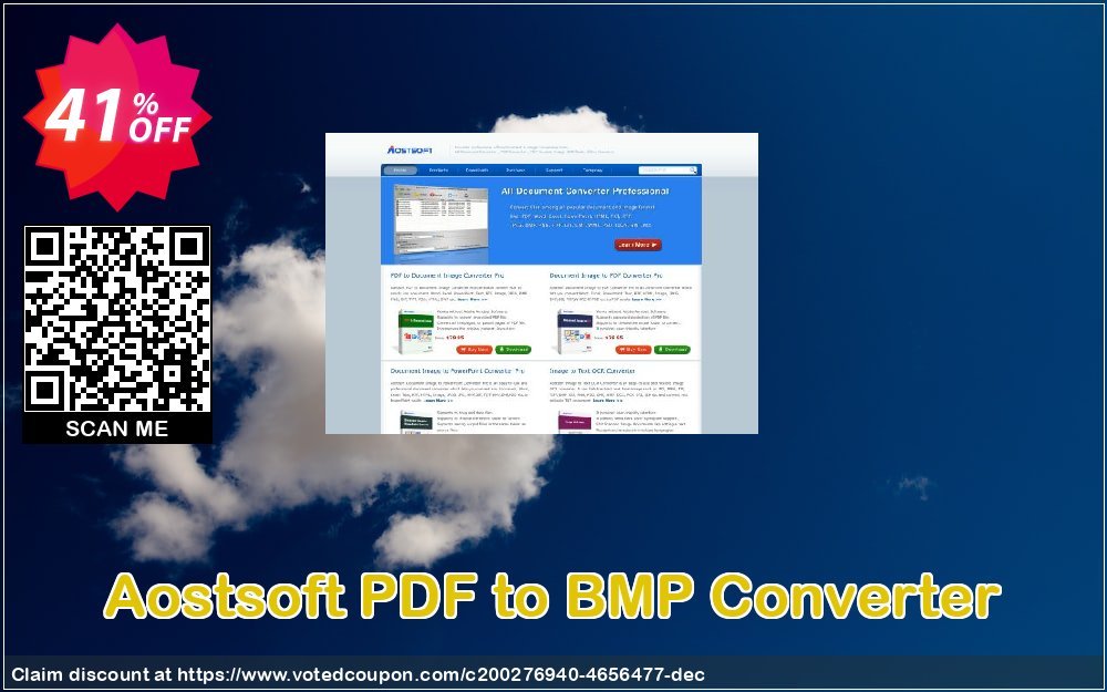 Aostsoft PDF to BMP Converter Coupon, discount Aostsoft PDF to BMP Converter Special sales code 2024. Promotion: Special sales code of Aostsoft PDF to BMP Converter 2024