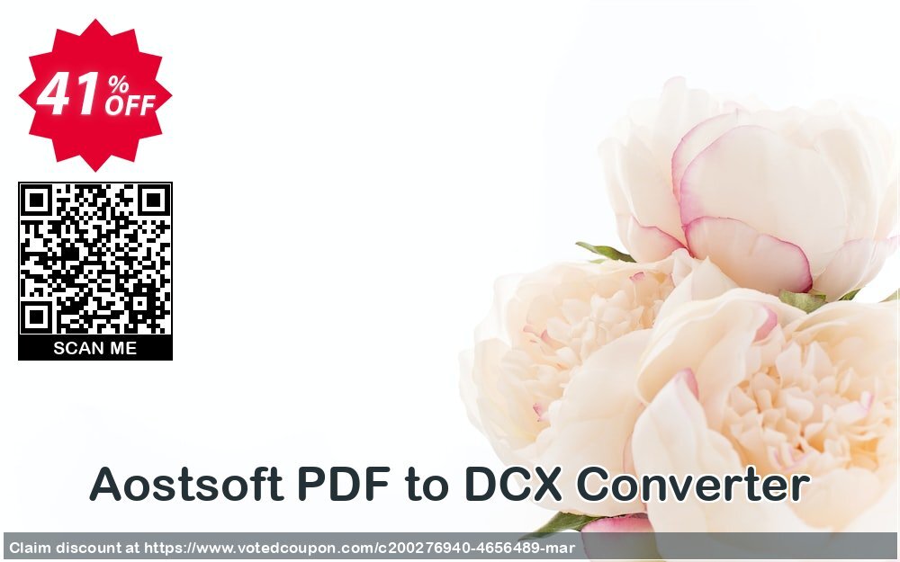 Aostsoft PDF to DCX Converter Coupon Code Apr 2024, 41% OFF - VotedCoupon