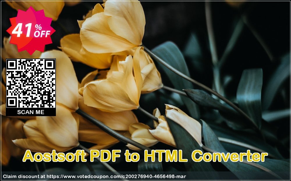 Aostsoft PDF to HTML Converter Coupon, discount Aostsoft PDF to HTML Converter Big sales code 2024. Promotion: Big sales code of Aostsoft PDF to HTML Converter 2024