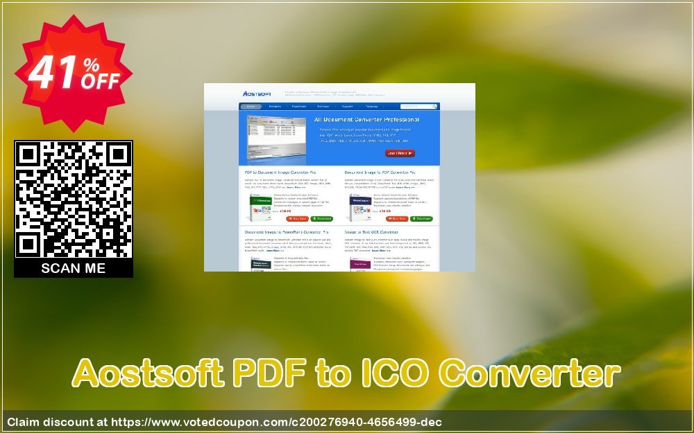 Aostsoft PDF to ICO Converter Coupon Code Apr 2024, 41% OFF - VotedCoupon