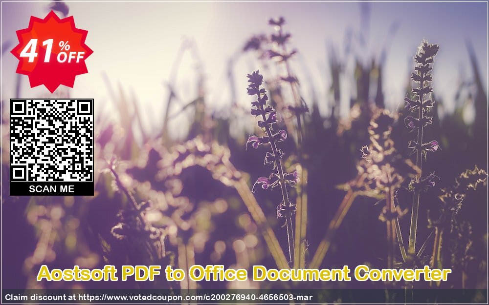 Aostsoft PDF to Office Document Converter Coupon, discount Aostsoft PDF to Office Document Converter Wonderful discounts code 2024. Promotion: Wonderful discounts code of Aostsoft PDF to Office Document Converter 2024