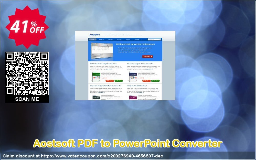 Aostsoft PDF to PowerPoint Converter Coupon, discount Aostsoft PDF to PowerPoint Converter Imposing offer code 2023. Promotion: Imposing offer code of Aostsoft PDF to PowerPoint Converter 2023