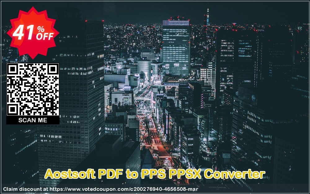 Aostsoft PDF to PPS PPSX Converter Coupon, discount Aostsoft PDF to PPS PPSX Converter Stirring discount code 2024. Promotion: Stirring discount code of Aostsoft PDF to PPS PPSX Converter 2024