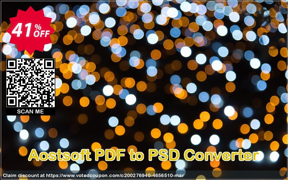 Aostsoft PDF to PSD Converter Coupon, discount Aostsoft PDF to PSD Converter Formidable discounts code 2024. Promotion: Formidable discounts code of Aostsoft PDF to PSD Converter 2024