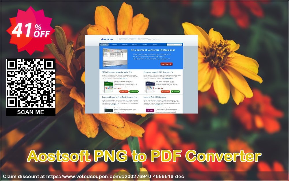 Aostsoft PNG to PDF Converter Coupon Code Apr 2024, 41% OFF - VotedCoupon