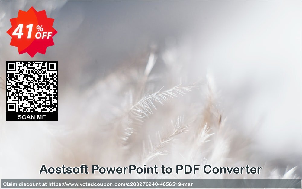 Aostsoft PowerPoint to PDF Converter Coupon, discount Aostsoft PowerPoint to PDF Converter Super sales code 2024. Promotion: Super sales code of Aostsoft PowerPoint to PDF Converter 2024