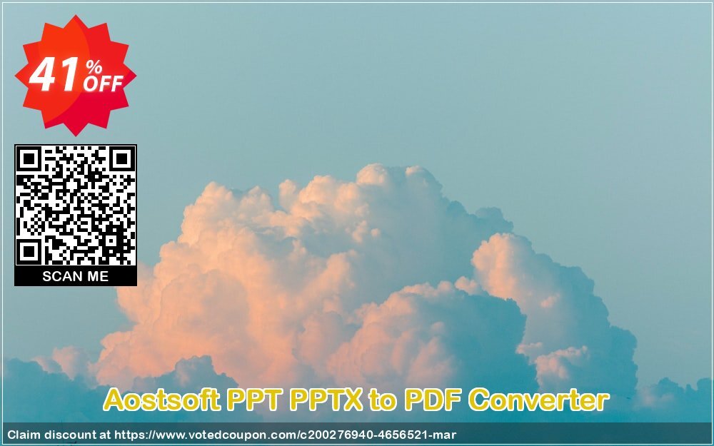 Aostsoft PPT PPTX to PDF Converter Coupon Code Apr 2024, 41% OFF - VotedCoupon