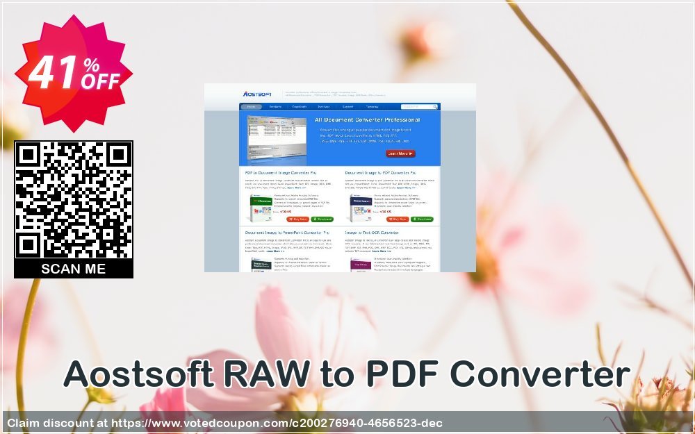 Aostsoft RAW to PDF Converter Coupon, discount Aostsoft RAW to PDF Converter Special promo code 2024. Promotion: Special promo code of Aostsoft RAW to PDF Converter 2024