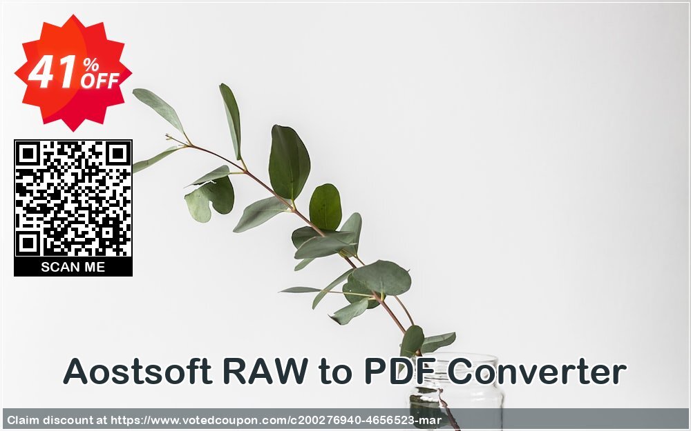 Aostsoft RAW to PDF Converter Coupon Code Apr 2024, 41% OFF - VotedCoupon