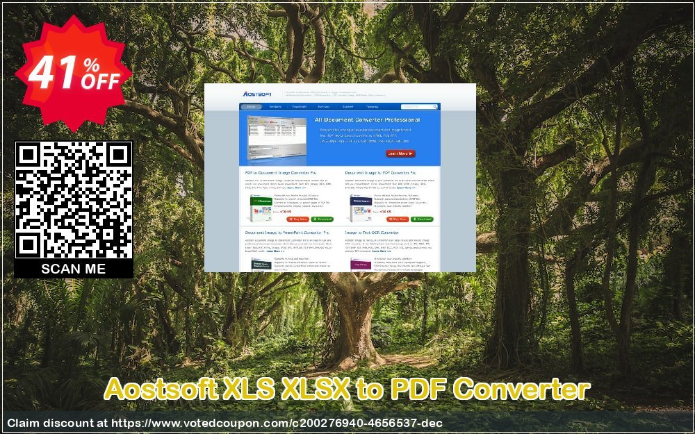 Aostsoft XLS XLSX to PDF Converter Coupon Code Apr 2024, 41% OFF - VotedCoupon