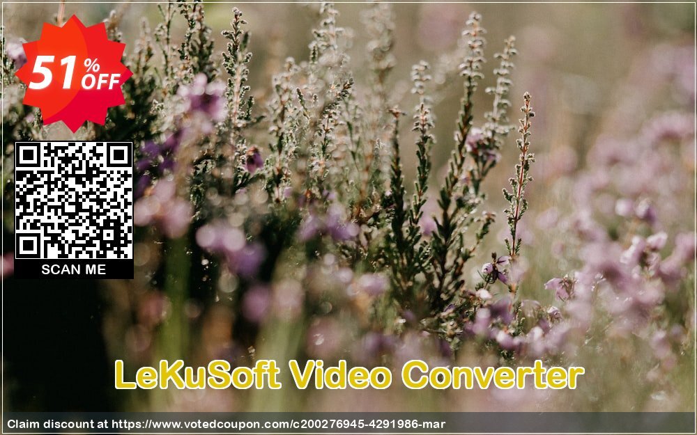 LeKuSoft Video Converter Coupon, discount LeKuSoft Video Converter Excellent promotions code 2024. Promotion: Excellent promotions code of LeKuSoft Video Converter 2024