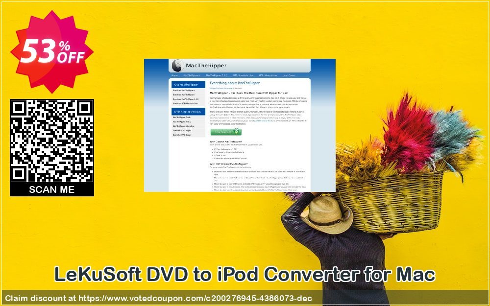 LeKuSoft DVD to iPod Converter for MAC Coupon, discount LeKuSoft DVD to iPod Converter for Mac Imposing promotions code 2023. Promotion: Imposing promotions code of LeKuSoft DVD to iPod Converter for Mac 2023
