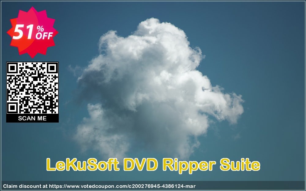 LeKuSoft DVD Ripper Suite Coupon, discount LeKuSoft DVD Ripper Suite Dreaded deals code 2024. Promotion: Dreaded deals code of LeKuSoft DVD Ripper Suite 2024