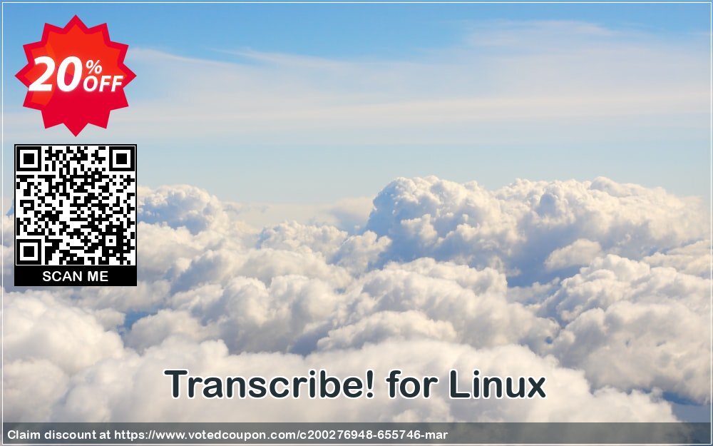 Transcribe! for Linux Coupon Code May 2024, 20% OFF - VotedCoupon