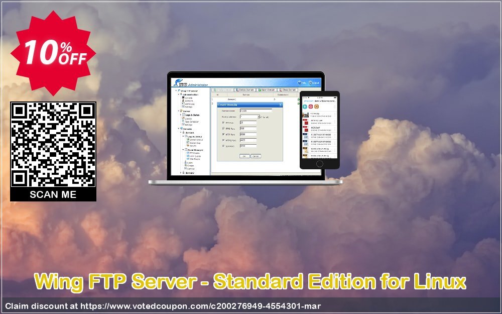 Wing FTP Server - Standard Edition for Linux Coupon, discount Wing FTP Server - Standard Edition for Linux Excellent discount code 2024. Promotion: Excellent discount code of Wing FTP Server - Standard Edition for Linux 2024