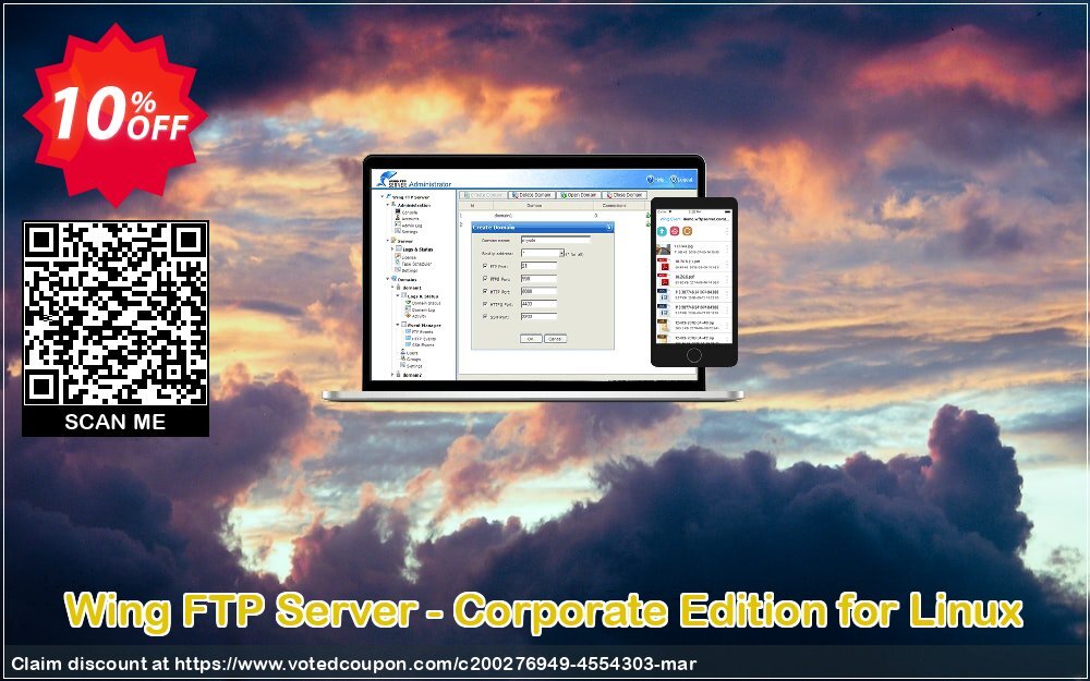 Wing FTP Server - Corporate Edition for Linux Coupon Code May 2024, 10% OFF - VotedCoupon