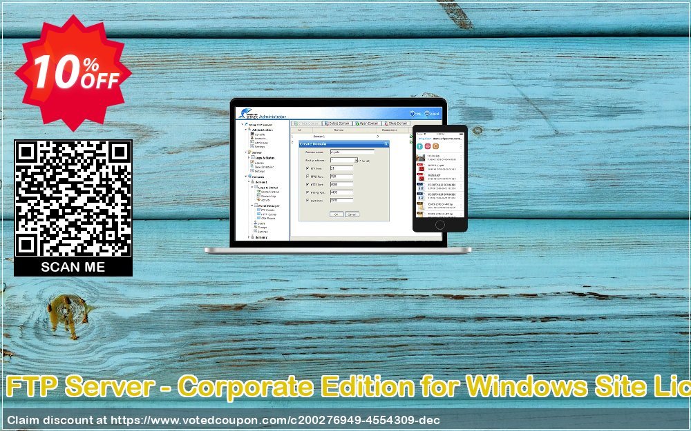 Wing FTP Server - Corporate Edition for WINDOWS Site Plan Coupon, discount Wing FTP Server - Corporate Edition for Windows Site License Big promo code 2024. Promotion: Big promo code of Wing FTP Server - Corporate Edition for Windows Site License 2024