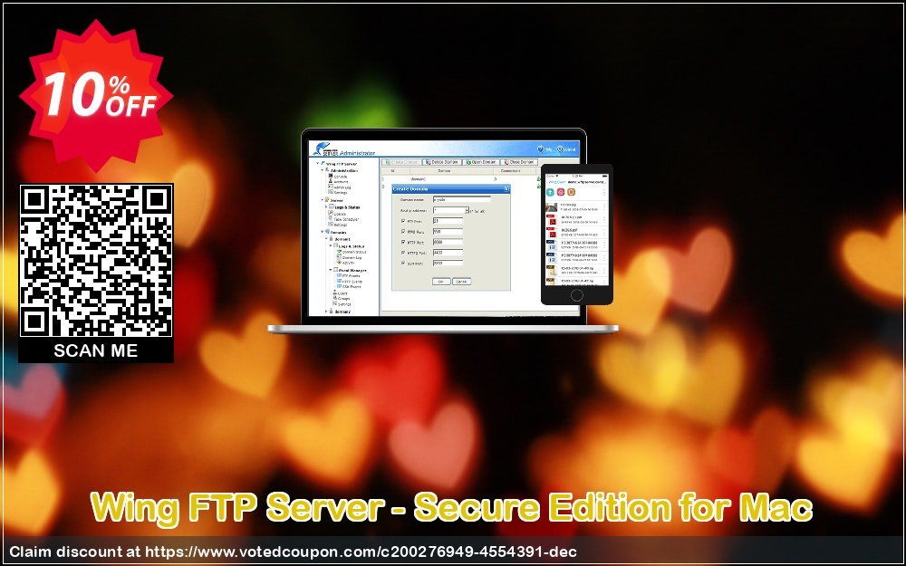 Wing FTP Server - Secure Edition for MAC Coupon, discount Wing FTP Server - Secure Edition for Mac Fearsome offer code 2023. Promotion: Fearsome offer code of Wing FTP Server - Secure Edition for Mac 2023