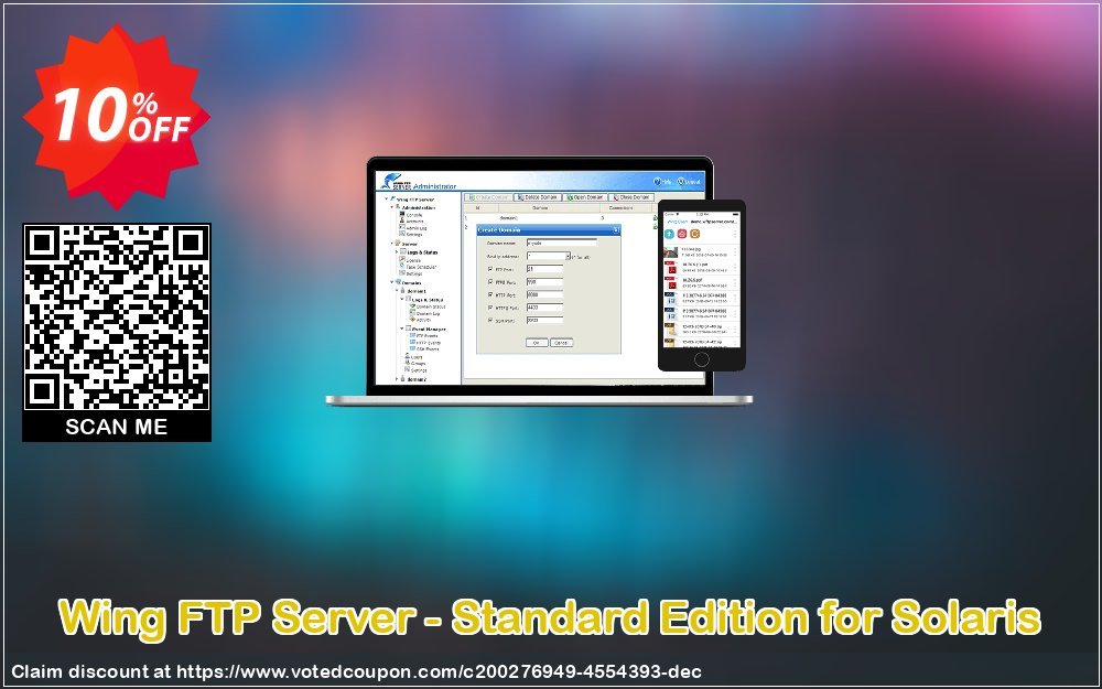 Wing FTP Server - Standard Edition for Solaris Coupon, discount Wing FTP Server - Standard Edition for Solaris Excellent promo code 2024. Promotion: Excellent promo code of Wing FTP Server - Standard Edition for Solaris 2024