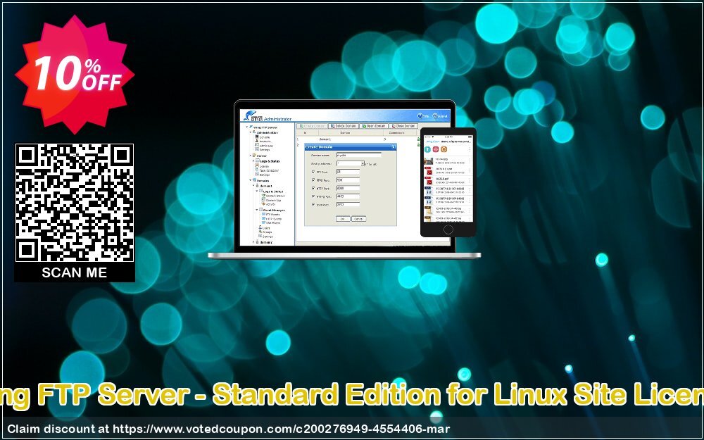 Wing FTP Server - Standard Edition for Linux Site Plan Coupon Code May 2024, 10% OFF - VotedCoupon