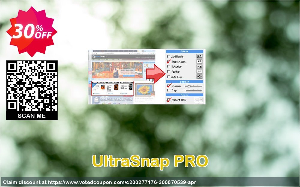 UltraSnap PRO Coupon, discount Coupon code UltraSnap PRO 4. Promotion: UltraSnap PRO 4 Exclusive offer 