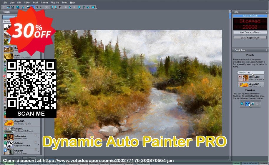 Dynamic Auto Painter PRO Coupon, discount Coupon code Dynamic Auto Painter 6 PRO. Promotion: Dynamic Auto Painter 6 PRO Exclusive offer 